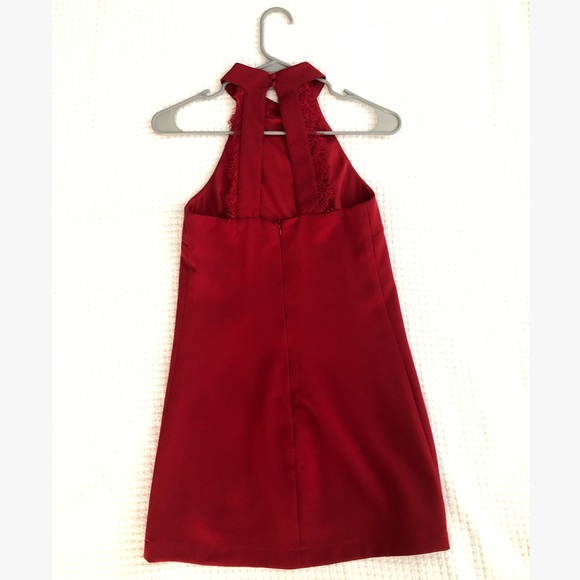 Lulus High Neck Lace Back Mini Dress - Picture 2 of 5